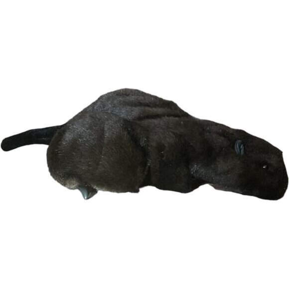 Folkmanis Realistic Beaver Puppet Plush Toy - Picture 3 of 10
